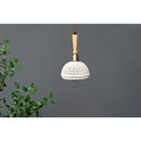 ペンダントライト 照明器具 北欧 1灯 おしゃれ LED対応 陶器 エジソン球付き 天井 吊り下げ 編み込み 韓国風 シェード 白 ホワイト カフェ かわいい インテリア 【納期B】【azm-lht-754】