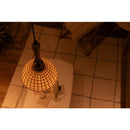 ペンダントライト 照明器具 北欧 1灯 おしゃれ LED対応 陶器 エジソン球付き 天井 吊り下げ 編み込み 韓国風 シェード 白 ホワイト カフェ かわいい インテリア 【納期B】【azm-lht-754】