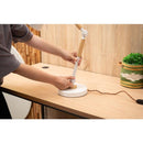 デスクライト おしゃれ LED対応 卓上 照明 ランプ 角度調整 調節 北欧 デザイン pop ポップ インテリア 青 ブルー 白 ホワイト 黄色 イエロー 中間スイッチ 【納期B】【azm-lht-755】