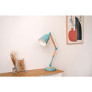 デスクライト おしゃれ LED対応 卓上 照明 ランプ 角度調整 調節 北欧 デザイン pop ポップ インテリア 青 ブルー 白 ホワイト 黄色 イエロー 中間スイッチ 【納期B】【azm-lht-755】