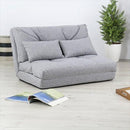 カウチソファ ソファベッド ソファー 変形 3way 二人用 2人掛け シンプル ベージュ グレー ファブリックソファ 布地 【納期A】【azm-lss-18】