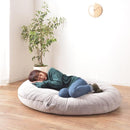 ビースクッション クッション ビーズ マイクロビーズ 大型 特大 サイズ 取っ手付き 座椅子 ソファ フィット感 座る 寝る かわいい 1人暮らし リビング 大きい 【納期A】【azm-lss-802】