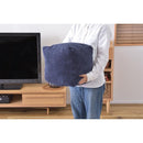 ビーズクッション かわいい スツール 座布団 クッション コーデュロイ おしゃれ キューブ型 フットクッション 枕 発泡ビーズ マイクロビーズ ダブルファスナー 【納期B】【azm-lss-804】