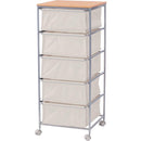 チェスト 5段 棚 シンプル おしゃれ キャスター付き 天板つき インテリア 引き出し リビング ダイニング 玄関 書斎 一人暮らし 収納棚 収納チェスト 【納期B】【azm-mip-279】