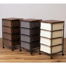 チェスト 4段 キャスター付き 引き出し 収納棚 収納ラック 衣類 雑貨 小物類 ダイニング 玄関 寝室 洗面所 ランドリー シンプル おしゃれ カジュアル 【納期B】【azm-mip-574】