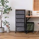 チェスト 5段 キャスター付き 引き出し 収納 棚 ラック 衣類 小物 ダイニング 玄関 寝室 洗面所 ランドリー シンプル おしゃれ カジュアル 収納チェスト 【納期B】【azm-mip-575】