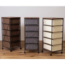 チェスト 5段 キャスター付き 引き出し 収納 棚 ラック 衣類 小物 ダイニング 玄関 寝室 洗面所 ランドリー シンプル おしゃれ カジュアル 収納チェスト 【納期B】【azm-mip-575】