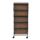 チェスト 5段 キャスター付き 引き出し 収納 棚 ラック 衣類 小物 ダイニング 玄関 寝室 洗面所 ランドリー シンプル おしゃれ カジュアル 収納チェスト 【納期B】【azm-mip-575】