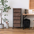 チェスト 5段 キャスター付き 引き出し 収納 棚 ラック 衣類 小物 ダイニング 玄関 寝室 洗面所 ランドリー シンプル おしゃれ カジュアル 収納チェスト 【納期B】【azm-mip-575】