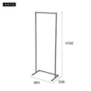 ハンガーラック スリム シンプル スチール製 シャープ 使いやすい 頑丈 フレーム グレー ホワイト 白 ハンガースタンド パイプ 固定脚 インダストリアル コート 【納期B】【azm-mip-64】