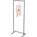 ハンガーラック スリム シンプル スチール製 シャープ 使いやすい 頑丈 フレーム グレー ホワイト 白 ハンガースタンド パイプ 固定脚 インダストリアル コート 【納期B】【azm-mip-64】