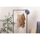 ハンガーラック スリム シンプル スチール製 シャープ 使いやすい 頑丈 フレーム グレー ホワイト 白 ハンガースタンド パイプ 固定脚 インダストリアル コート 【納期B】【azm-mip-64】