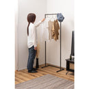 ハンガーラック スリム シンプル スチール製 シャープ 使いやすい 頑丈 フレーム グレー ホワイト 白 ハンガースタンド パイプ 固定脚 インダストリアル コート 【納期B】【azm-mip-64】