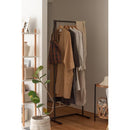 ハンガーラック スリム シンプル スチール製 シャープ 使いやすい 頑丈 フレーム グレー ホワイト 白 ハンガースタンド パイプ 固定脚 インダストリアル コート 【納期B】【azm-mip-64】