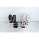 シューズラック スリッパラック マガジンラック 収納 棚 グレー 白 ホワイト 玄関 リビング 折り畳み 折りたたみ スチール コレクションラック ディスプレイ 【納期B】【azm-mip-68】