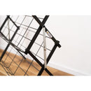 シューズラック スリッパラック マガジンラック 収納 棚 グレー 白 ホワイト 玄関 リビング 折り畳み 折りたたみ スチール コレクションラック ディスプレイ 【納期B】【azm-mip-68】