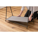 ハンガーラック スリム 2段 シンプル 大容量 スチール製 使いやすい 頑丈 フレーム グレー ホワイト 白 ハンガースタンド 収納スペース 棚 折り畳み 折りたたみ 【納期B】【azm-mip-69】