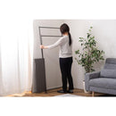 ハンガーラック スリム 2段 シンプル 大容量 スチール製 使いやすい 頑丈 フレーム グレー ホワイト 白 ハンガースタンド 収納スペース 棚 折り畳み 折りたたみ 【納期B】【azm-mip-69】