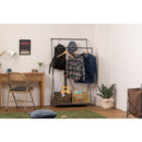 ハンガーラック スリム 2段 シンプル 大容量 スチール製 使いやすい 頑丈 フレーム グレー ホワイト 白 ハンガースタンド 収納スペース 棚 折り畳み 折りたたみ 【納期B】【azm-mip-69】