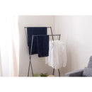 ハンガーラック スリム 2段 シンプル 大容量 スチール製 使いやすい 頑丈 フレーム グレー ホワイト 白 ハンガースタンド 収納スペース 棚 折り畳み 折りたたみ 【納期B】【azm-mip-69】