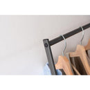 ハンガーラック スリム 2段 シンプル 大容量 スチール製 使いやすい 頑丈 フレーム グレー ホワイト 白 ハンガースタンド 収納スペース 棚 折り畳み 折りたたみ 【納期B】【azm-mip-69】