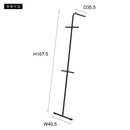 ハンガーラック コートハンガー スリム おしゃれ スタイリッシュ 壁掛け 立て掛け 壁面 リビング 一人暮らし ひとり暮らし ワンルーム 省スペース インテリア 白 【納期B】【azm-mip-70】