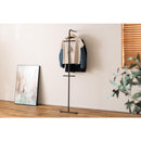 ハンガーラック コートハンガー スリム おしゃれ スタイリッシュ 壁掛け 立て掛け 壁面 リビング 一人暮らし ひとり暮らし ワンルーム 省スペース インテリア 白 【納期B】【azm-mip-70】