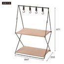 ハンギングラック 吊り下げ フック 収納 ワゴン ラック 棚 折りたたみ 折り畳み 玄関 リビング ガレージ おしゃれ カジュアル インテリア アウトドア キャンプ 【納期B】【azm-mip-72】