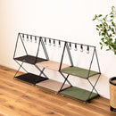 ハンギングラック 吊り下げ フック 収納 ワゴン ラック 棚 折りたたみ 折り畳み 玄関 リビング ガレージ おしゃれ カジュアル インテリア アウトドア キャンプ 【納期B】【azm-mip-72】