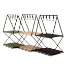 ハンギングラック 吊り下げ フック 収納 ワゴン ラック 棚 折りたたみ 折り畳み 玄関 リビング ガレージ おしゃれ カジュアル インテリア アウトドア キャンプ 【納期B】【azm-mip-72】