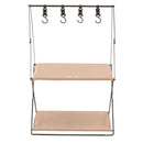 ハンギングラック 吊り下げ フック 収納 ワゴン ラック 棚 折りたたみ 折り畳み 玄関 リビング ガレージ おしゃれ カジュアル インテリア アウトドア キャンプ 【納期B】【azm-mip-72】