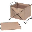 収納ボックス 折りたたみ 折り畳み バスケット 収納 かご カゴ おしゃれ ミリタリー調 おしゃれ アメリカン カジュアル デザイン 黒 ブラック 緑 グリーン BOX 【納期B】【azm-mip-75】