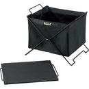 収納ボックス 折りたたみ 折り畳み バスケット 収納 かご カゴ おしゃれ ミリタリー調 おしゃれ アメリカン カジュアル デザイン 黒 ブラック 緑 グリーン BOX 【納期B】【azm-mip-75】