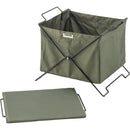 収納ボックス 折りたたみ 折り畳み バスケット 収納 かご カゴ おしゃれ ミリタリー調 おしゃれ アメリカン カジュアル デザイン 黒 ブラック 緑 グリーン BOX 【納期B】【azm-mip-75】