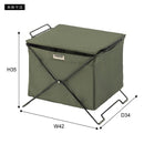 収納ボックス 折りたたみ 折り畳み バスケット 収納 かご カゴ おしゃれ ミリタリー調 おしゃれ アメリカン カジュアル デザイン 黒 ブラック 緑 グリーン BOX 【納期B】【azm-mip-75】