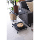 ワゴン サイドワゴン 2段 キャスター付き 折りたたみ 折り畳み ワゴン ラック 棚 シンプル コンパクト スリム 収納 すき間 隙間 【納期B】【azm-mip-82】