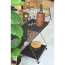 ワゴン サイドワゴン 2段 キャスター付き 折りたたみ 折り畳み ワゴン ラック 棚 シンプル コンパクト スリム 収納 すき間 隙間 【納期B】【azm-mip-82】