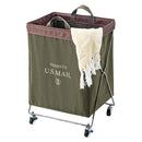 ランドリーバスケット キャスター付き 折りたたみ 折り畳み 収納バック 収納バッグ 収納ボックス かご 洗濯物入れ 小物入れ おしゃれ カジュアル 取っ手つき 【納期B】【azm-mip-84】