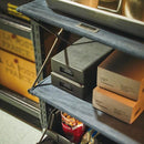 シェルフ 折りたたみ 棚 収納 おしゃれ アメリカン インテリア グリーン 緑 ネイビー 紺色 スタイリッシュ かっこいい 収納棚 【納期B】【azm-mip-94】