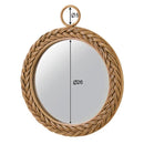 ミラー 壁掛け 鏡 アジアンテイスト ラタン 手編み 丸型 円形 【納期B】【azm-mr-712】