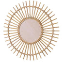 壁掛けミラー おしゃれ 鏡 インテリア アジアン 丸型 円形 派手 目立つ 【納期B】【azm-mr-714】