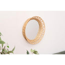 鏡 壁掛け ミラー おしゃれ 丸 トイレ 玄関 アジアン 韓国風 リゾート ナチュラル カフェ風 カントリー リビング ダイニング 木製 円形 サークル ラウンド型 【納期B】【azm-mr-716】