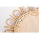 鏡 壁掛け おしゃれ 丸 トイレ 玄関 韓国風 ミラー アジアン リゾート ナチュラル カフェ風 カントリー リビング ダイニング 木製 円形 サークル ラウンド型 【納期B】【azm-mr-717】