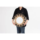 鏡 壁掛け おしゃれ 丸 トイレ 玄関 韓国風 ミラー アジアン リゾート ナチュラル カフェ風 カントリー リビング ダイニング 木製 円形 サークル ラウンド型 【納期B】【azm-mr-717】