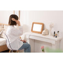 鏡 壁掛け 卓上 置き型 おしゃれ トイレ 玄関 韓国風 ウォールミラー アジアン リゾート ナチュラル カフェ風 カントリー リビング 木製 長方形 小さめ 小型 【納期B】【azm-mr-719】