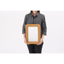 鏡 壁掛け 卓上 置き型 おしゃれ トイレ 玄関 韓国風 ウォールミラー アジアン リゾート ナチュラル カフェ風 カントリー リビング 木製 長方形 小さめ 小型 【納期B】【azm-mr-719】