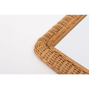 鏡 壁掛け 卓上 置き型 おしゃれ トイレ 玄関 韓国風 ウォールミラー アジアン リゾート ナチュラル カフェ風 カントリー リビング 木製 長方形 小さめ 小型 【納期B】【azm-mr-719】