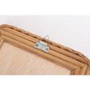 鏡 壁掛け 卓上 置き型 おしゃれ トイレ 玄関 韓国風 ウォールミラー アジアン リゾート ナチュラル カフェ風 カントリー リビング 木製 長方形 小さめ 小型 【納期B】【azm-mr-719】