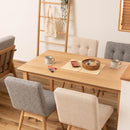 ダイニングテーブル テーブル 単品 木製 シンプル 幅135cm 奥行80cm 高さ 約70cm 長方形 カントリー調 ナチュラル デザイン カフェ風 おしゃれ 北欧 【納期A】【azm-mtk-331】