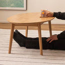 リビングテーブル 楕円形 オーバル 丸型 丸 センターテーブル ローテーブル おしゃれ 北欧 木製 シンプル カントリー調 天然木 ナチュラル カフェ風 【納期A】【azm-mtk-343】